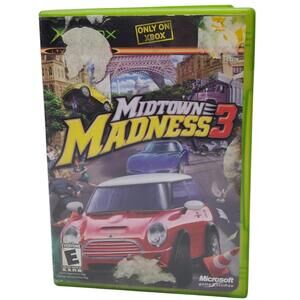 Midtown Madness 3 (Microsoft Xbox, 2003) CIB Complete in Box w/ Manual